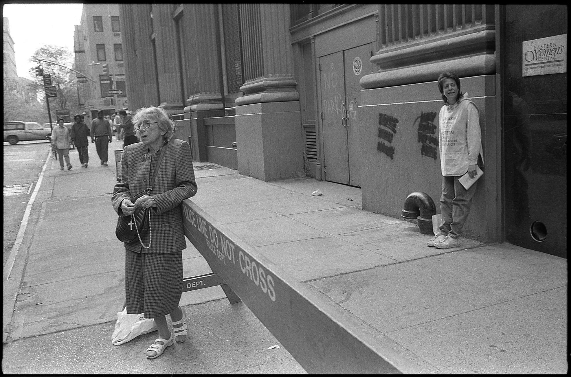 Operation Rescue, Eastern Women’s Clinic, New York City, 1992.