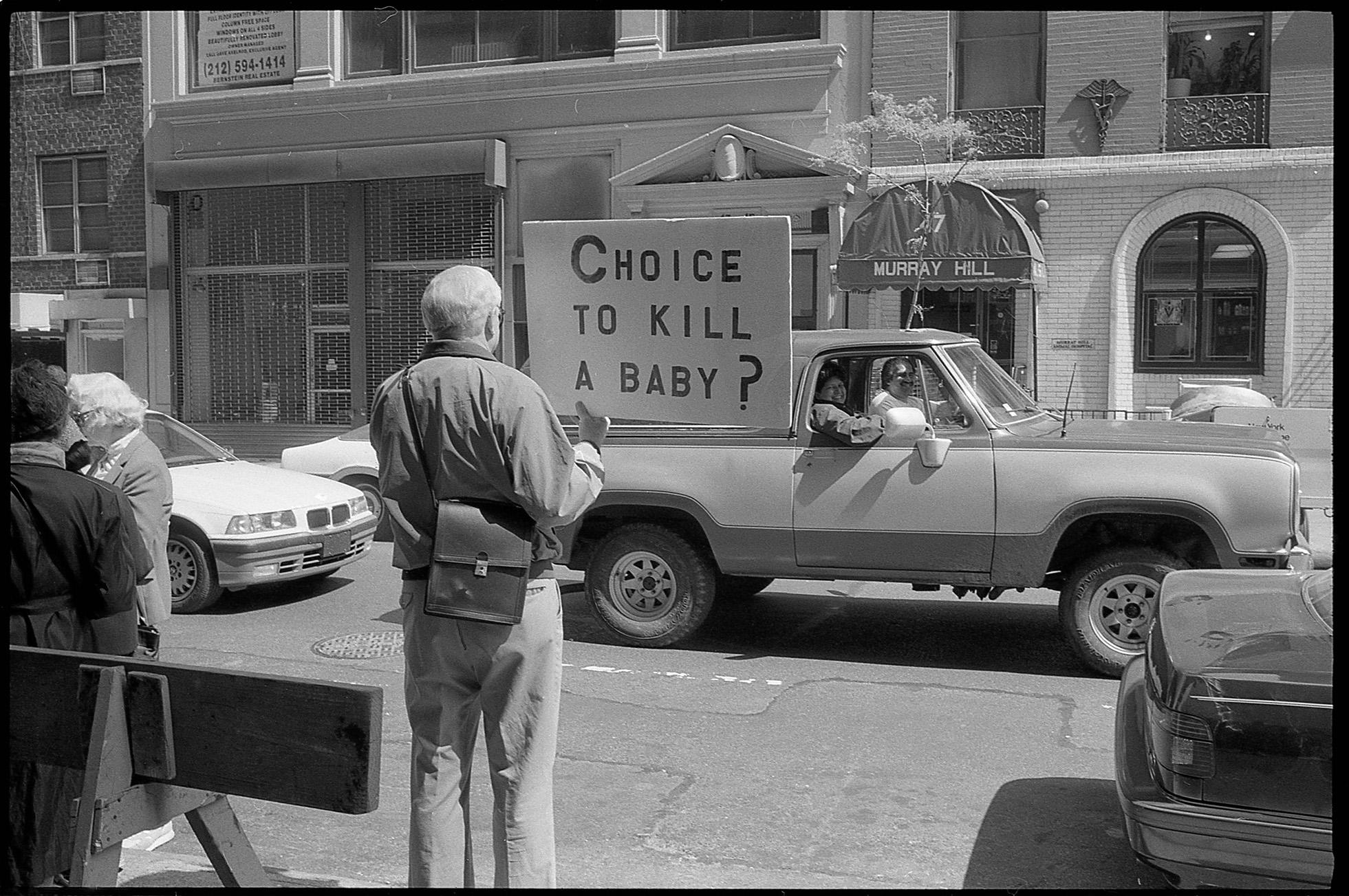 Operation Rescue, Eastern Women’s Clinic, New York City, 1992.